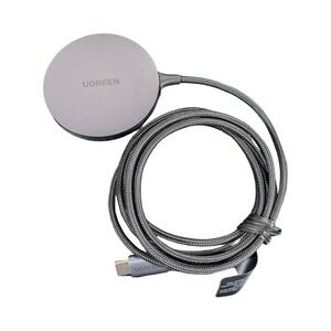 Nn5U UGREEN - Magnetic Wireless Charger for iPhone 17 - 12 / Airpods Magsafe Gry